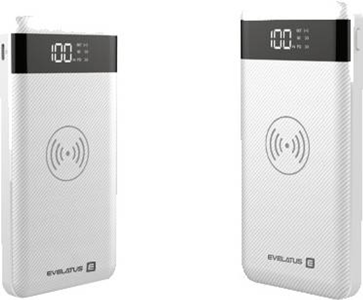 Powerbank Evelatus Power Bank Wireless EPB05 10000 mAh White (EPB05WH) - obraz 5