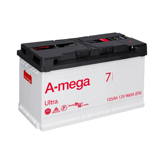 Аккумулятор авто Мегатекс A-mega Ultra 6СТ-105-А3 (прав) ТХП 960 - изображение 1