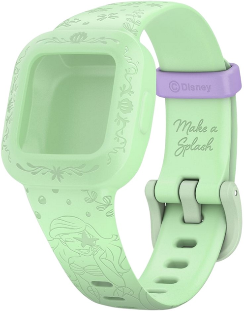 Pasek Garmin Disney Mała Syrenka do Vivofit Junior 3 Green (753759263744) - obraz 1