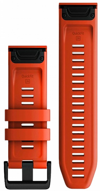 Pasek silikonowy Garmin QuickFit 26 mm Flame Red (753759278588) - obraz 1