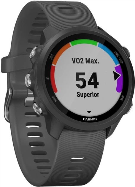 Pasek silikonowy Garmin do Vivoactive 3 / Vivomove HR / Forerunner 645 / Forerunner 245 Gray (753759223175) - obraz 3