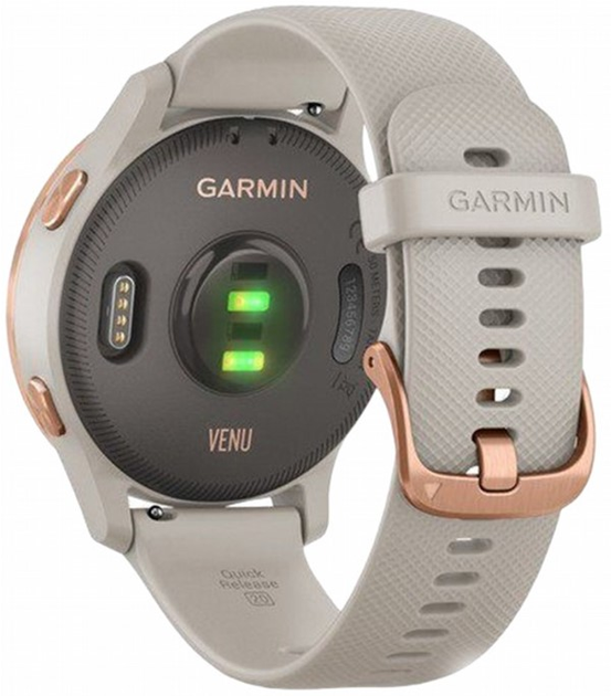 Ремінець Garmin для Venu 20 мм Light Sand / Rose Gold (753759229924) - зображення 1