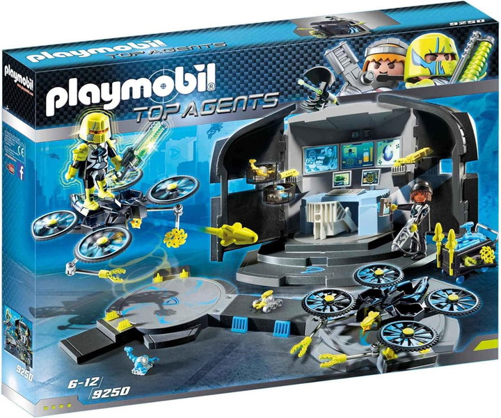 Zestaw klocków PLAYMOBIL Top Agents Dr Drones Command Center 9250 (4008789092502) - obraz 1