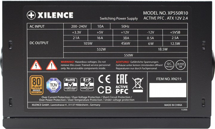 Zasilacz Xilence Gaming Series 550W (XP550R10) - obraz 8
