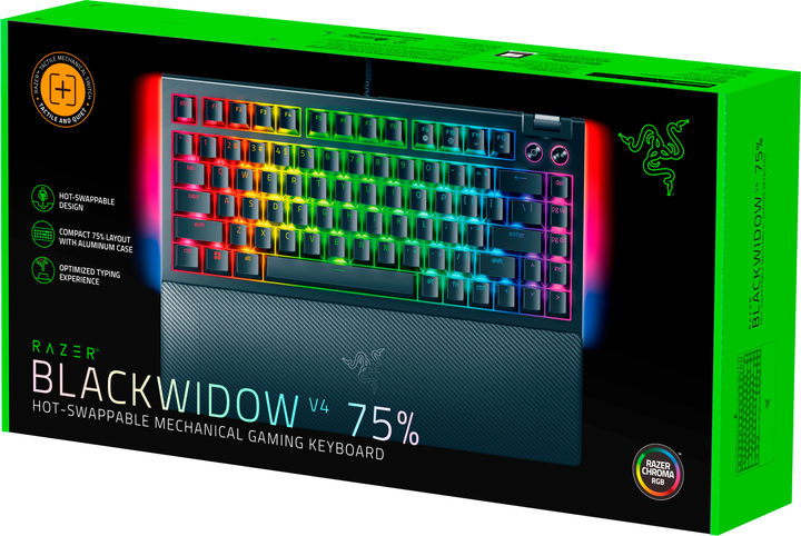 Klawiatura przewodowa Razer BlackWidow V4 75% Black (RZ03-05000100-R3M1) - obraz 13