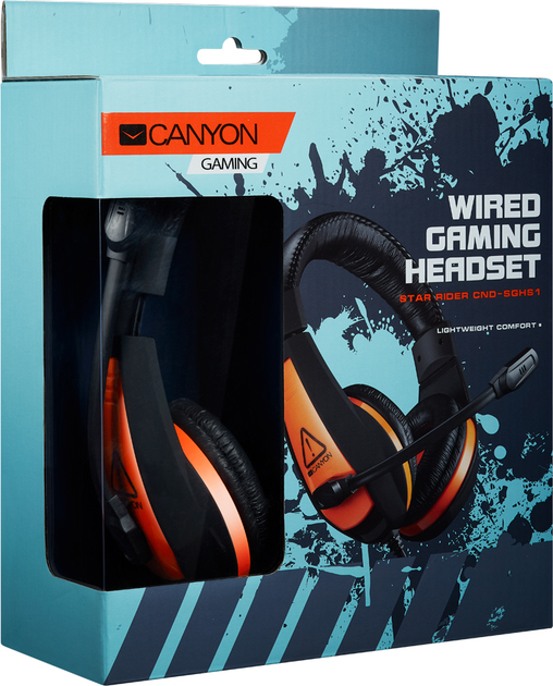Навушники Canyon Star Raider Black/Orange (CND-SGHS1A) - зображення 3