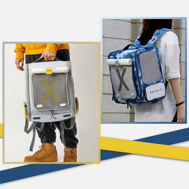 Рюкзак-переноска Petkit Breezy xZone Pet Carrier Blue (P7703 Blue) - зображення 3