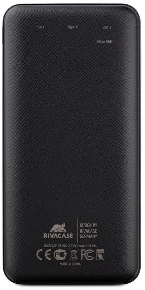 УМБ RIVACASE Rivapower VA2120 20000 mAh Black (4260403576458) - зображення 3