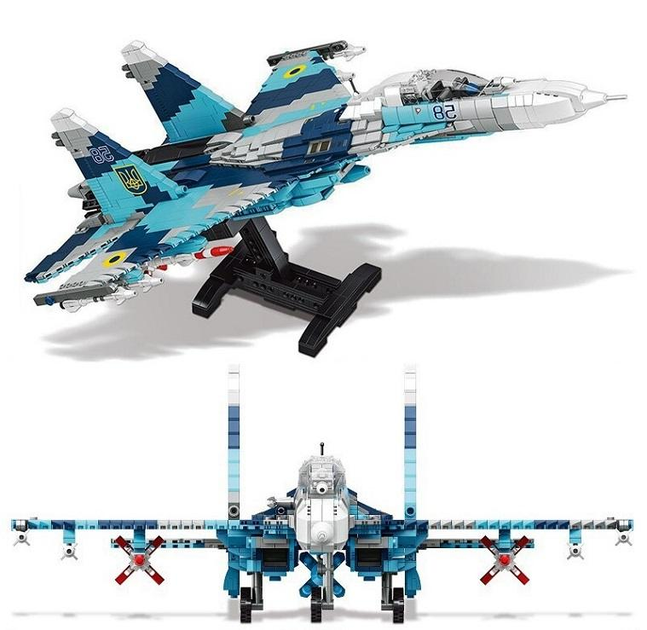 Конструктор TEKO військовий винищувач СУ-27 для хлопчиків