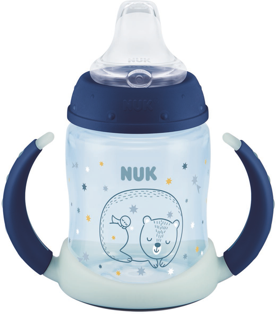 Butelka Nuk First Choice Plus z uchwytami 150 ml Niebieska (4008600400400) - obraz 2