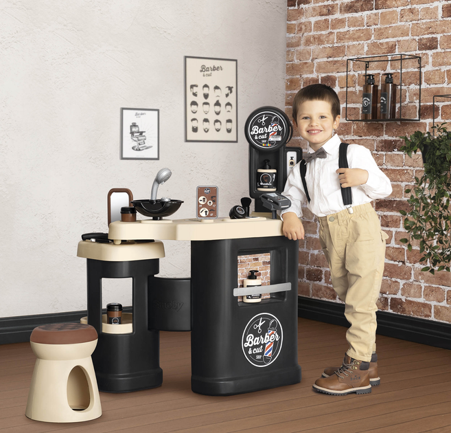 Ігровий набір Smoby Toys Барбер Шоп із дзеркалом та набором перукаря (3032163202431) - зображення 19