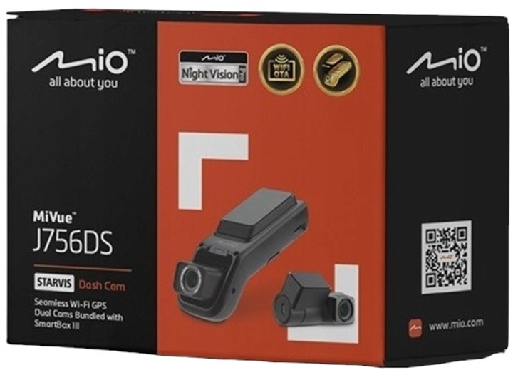 Wideorejestrator Mio MiVue J756DS + kamera tylna MiVue T35 czarny (MIVUE J756DS) - obraz 7