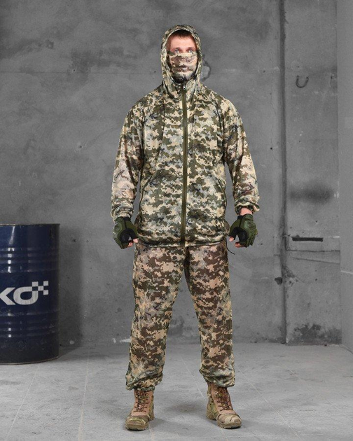 Військовий маскувальний костюм сітка + баф L/XL/2XL піксель (17070) - зображення 1