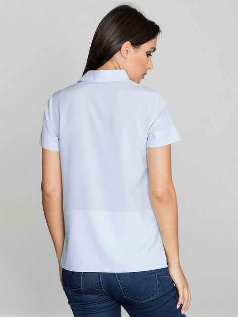 Bluzka damska z krótkim rękawem Figl M548 XL Niebieska (5902194337212) - obraz 2