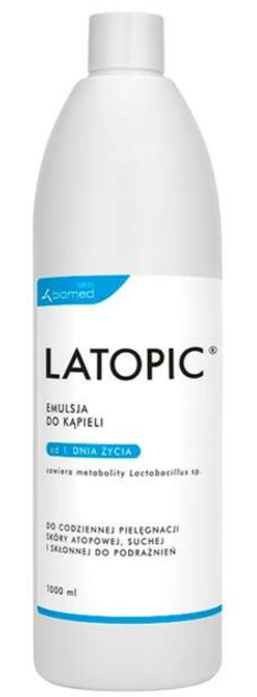 Dziecięca emulsja do kąpieli Latopic Bath 1000 ml (5905179570697) - obraz 1