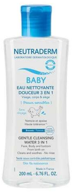 Woda oczyszczająca Glenmark Neutraderm Baby Mild Cleansing 3 in 1 200 ml (3273816088280) - obraz 1