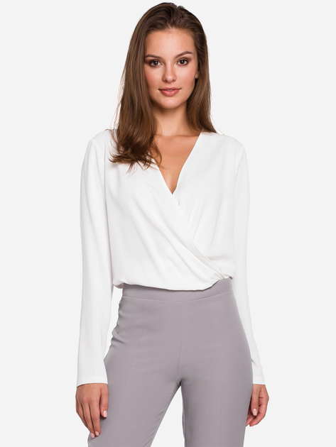 Блузка жіноча Makover K037 L Біла (5903068462849) - зображення 1