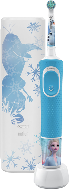 Szczoteczka elektryczna do zębów Oral-B Frozen 2 + etui (4210201309987) - obraz 3