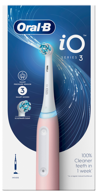 Електрична зубна щітка Oral-b Braun iO 3 Pink (8006540731222) - зображення 2