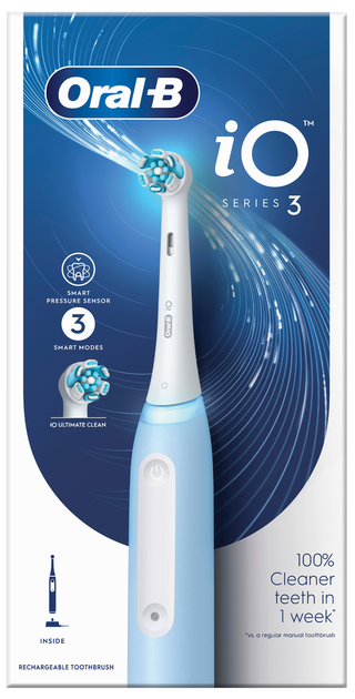 Szczoteczka elektryczna do zębów Oral-b Braun iO 3 Blue (8006540731321) - obraz 2