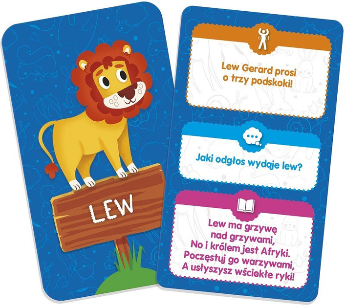 Gra planszowa Lisciani Fun and Education Puzzle Dziecięce i Flashcards Zwierzęta (8008324075416) - obraz 3