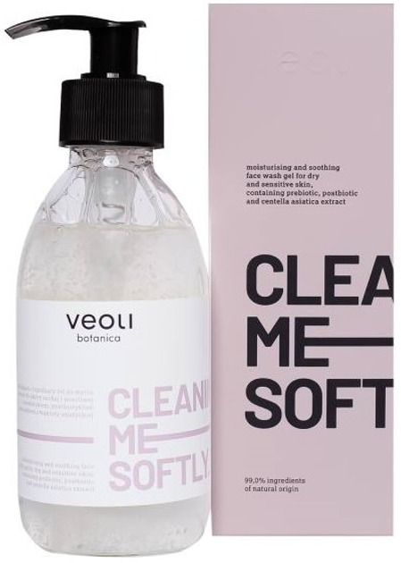 Гель для вмивання обличчя Veoli Botanica Cleaning Me Softly 190 мл (5904555695429) - зображення 1