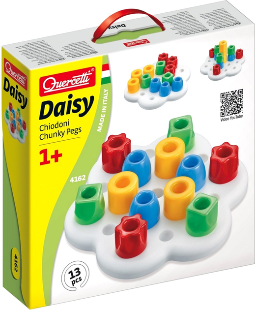 Zabawa dla dzieci Quercetti Daisy Basic Chiodoni 13 elementów (8007905041628) - obraz 1