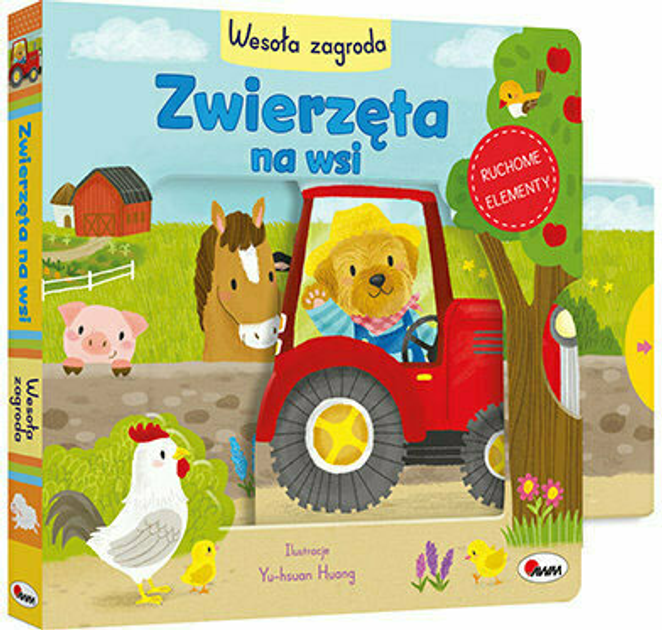 Książka dla dzieci AWM Zwierzęta na wsi. Wesoła zagroda - Elżbieta Korolkiewicz (9788381813532) - obraz 1