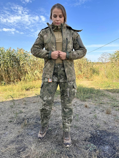 Куртка тактическая весна камуфляж куртка Женская COMBAT Soft-Shell камуфляж ВСУ S M - изображение 1