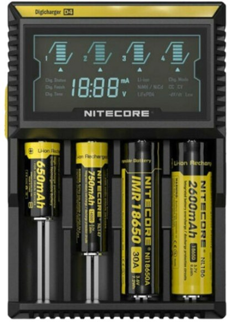 Зарядний пристрій Nitecore Digicharger D4 (6952506491223) - зображення 1