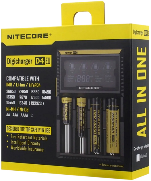 Зарядний пристрій Nitecore Digicharger D4 (6952506491223) - зображення 3