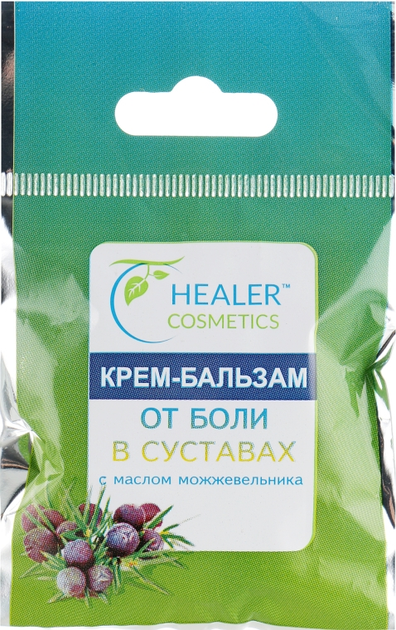 Крем-бальзам від болю в суглобах з олією ялівцю - Healer Cosmetics 10g (726156-28795) - изображение 1