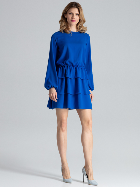 Плаття коротке літнє жіноче Figl M601 XL Синє (5902194349109) - зображення 1