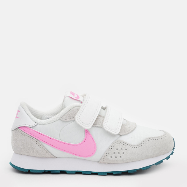 Акція на Дитячі шкіряні кросівки для дівчинки Nike Md Valiant (Psv) CN8559-111 33.5 2Y Summit White/Pink Spell-White-Geode Teal від Rozetka