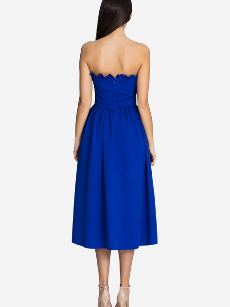 Sukienka midi letnia damska Figl M602 XL Niebieska (5902194349383) - obraz 2
