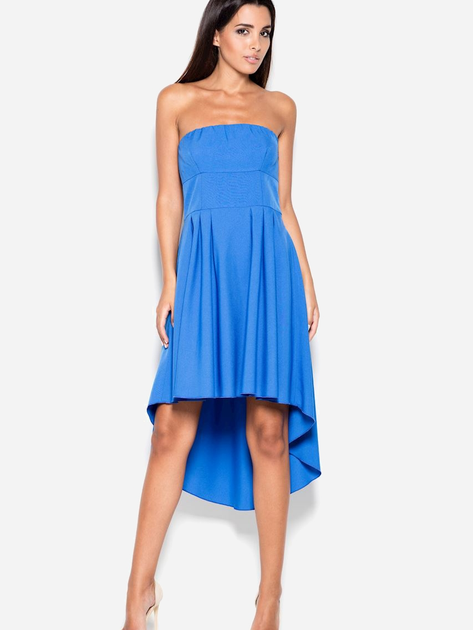 Плаття коротке літнє жіноче Lenitif K031 XL Синє (5902194303941) - зображення 1