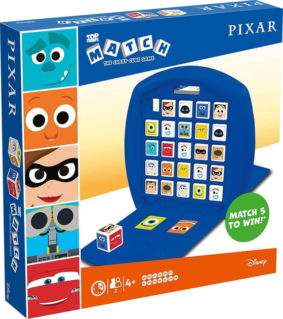 Gra Winning Moves Top Trumps Match Pixar (WM01166-ML1-6) (5036905042598) - obraz 1