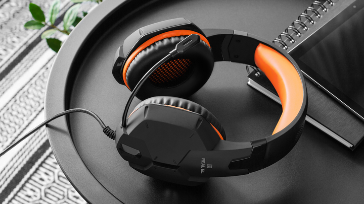 Наушники Real-El GDX-7700 Surround 7.1 Black-orange (EL124100016) - изображение 14