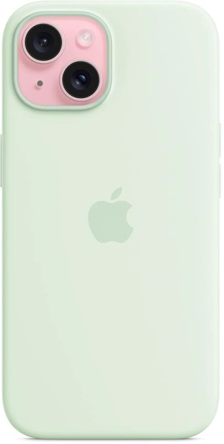 Panel Apple MagSafe Silicone Case dla iPhone'a 15 Soft Mint (MWNC3) - obraz 2