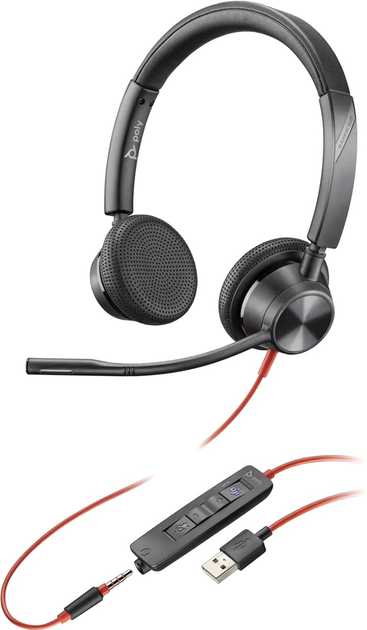 Słuchawki Poly BlackWire C3325-M USB-A HS Stereo (76J21AA) - obraz 1
