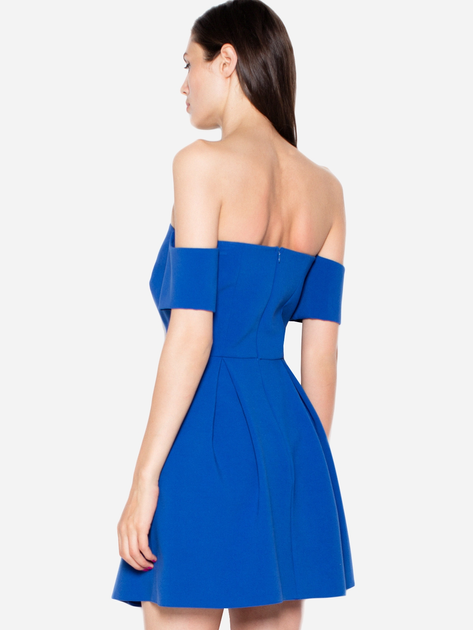 Sukienka trapezowa damska mini Venaton VT055 XL Niebieska (5902670306237) - obraz 2