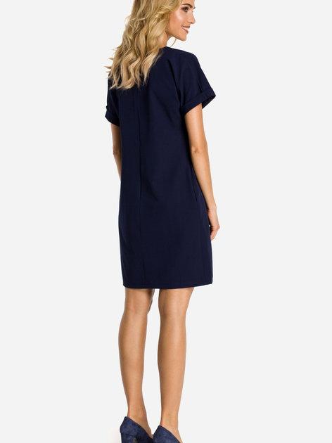 Плаття-футболка коротке літнє жіноче Made Of Emotion M337 M Темно-синє (5902041197204) - зображення 2
