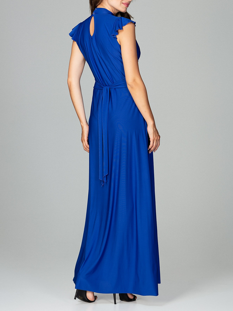 Плаття вечірнє довге жіноче Lenitif K486 XL Синє (5902194353878) - зображення 2