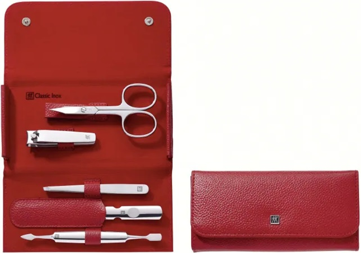 Манікюрний набір Zwilling Classic Inox Manicure Set Red 5 шт (97546-003-0) - зображення 1