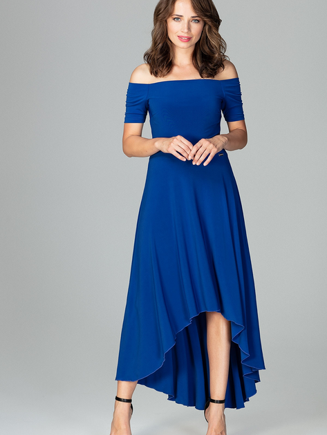 Плаття довге літнє жіноче Lenitif K485 S Синє (5902194353649) - зображення 1
