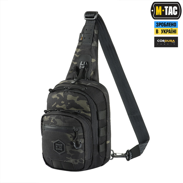 Сумка Slim Multicam M-Tac Hex Elite Cross Black/Black Bag - изображение 1