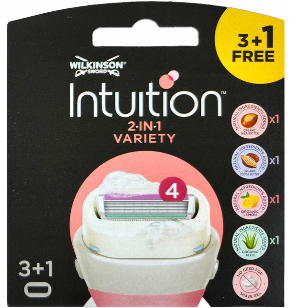 Wymienne wkłady do maszynki do golenia Wilkinson Sword Intuition Summer Variaty 4 szt (4027800406739) - obraz 3