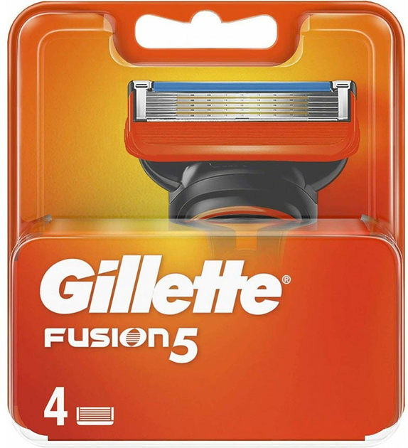 Wymienne wkłady do maszynki do golenia Gillette Fusion 5 4 szt (8001090418296) - obraz 1