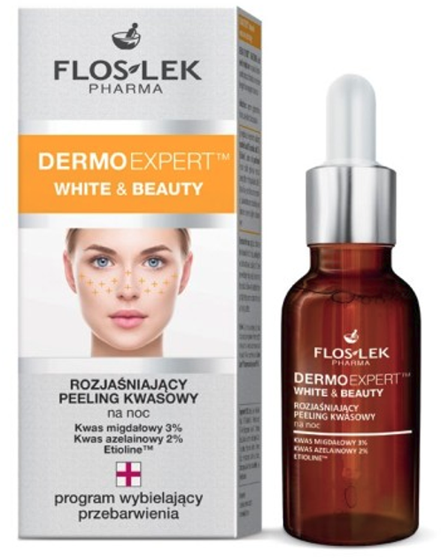 Peeling kwasowy do twarzy Floslek Dermo Expert White & Beauty 30 ml (5905043005423) - obraz 1