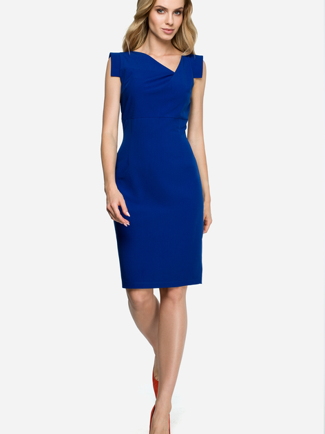 Sukienka ołówkowa damska elegancka Stylove S121 L Niebieska (5903068421716) - obraz 1